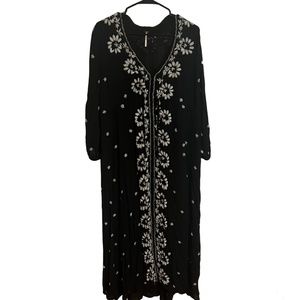 Black bohemian maxi dress from Free People